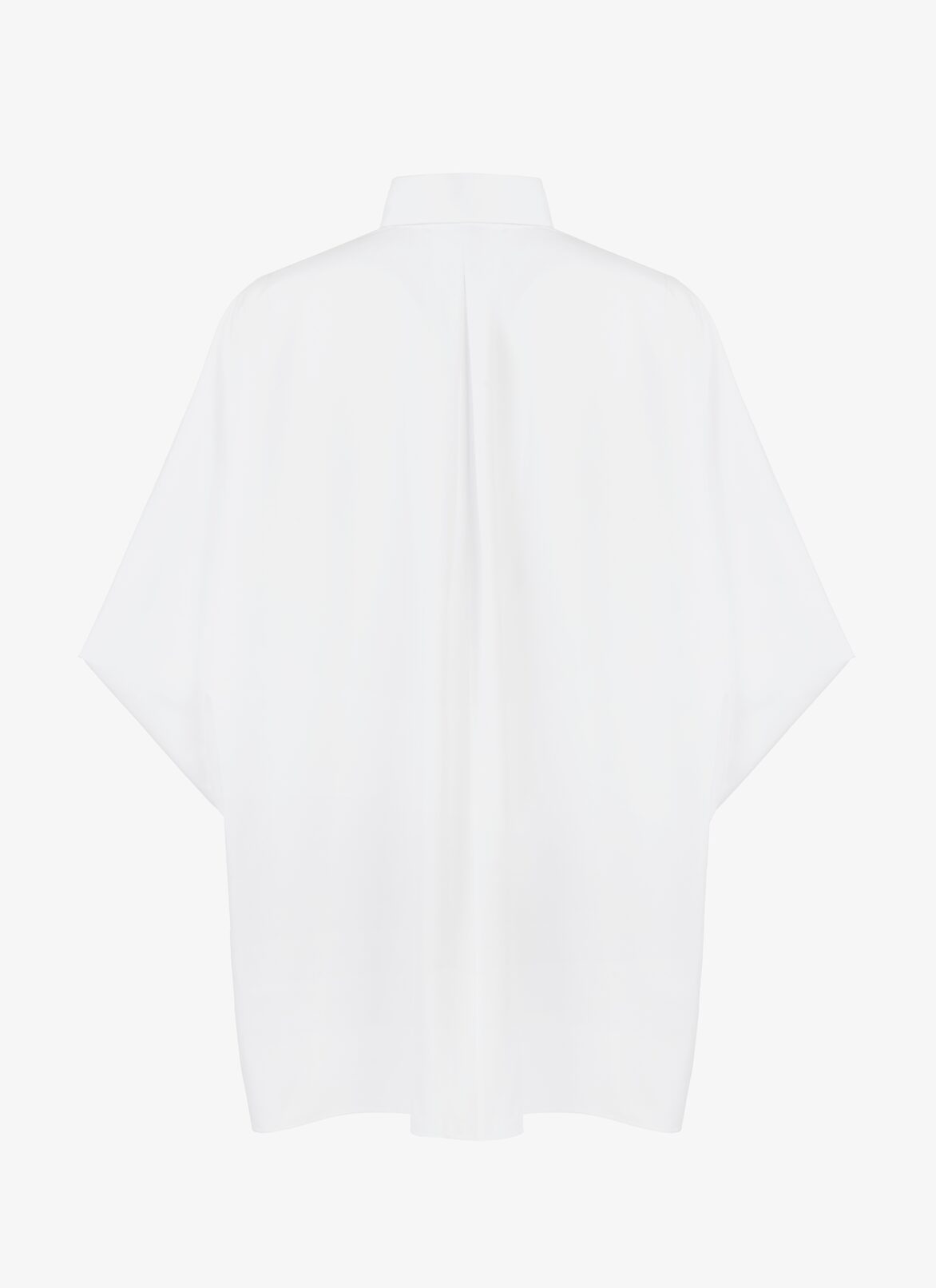 Oversize-Hemd Aus Japanischem Popeline ALAÏA WEIß OVERSIZE-HEMD AUS JAPANISCHEM POPELINE